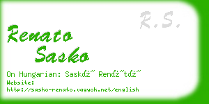 renato sasko business card